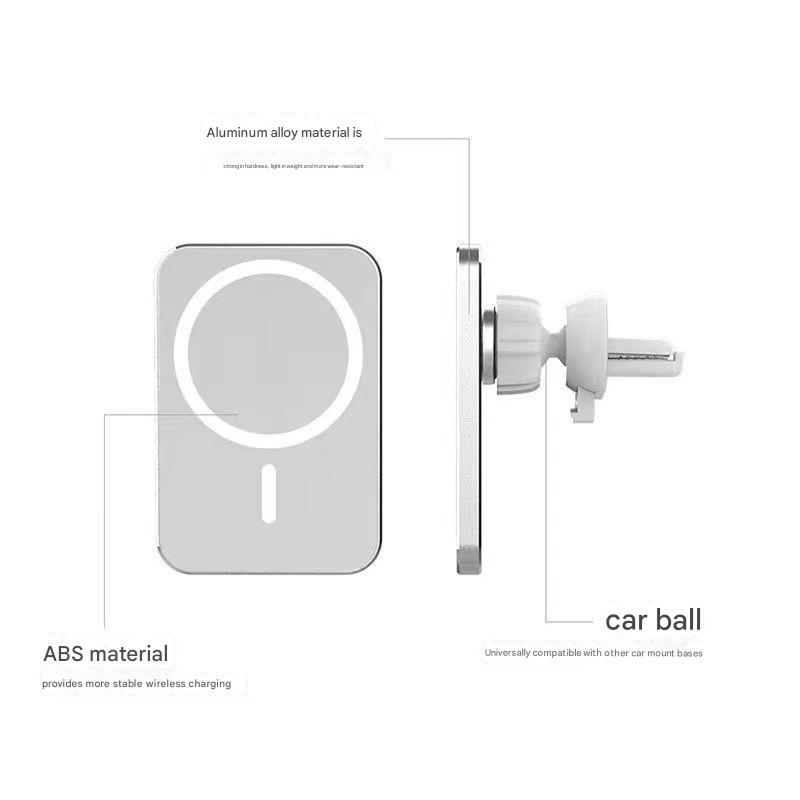 Magnetisk trådlös billaddare MagSafe-kompatibel 15W