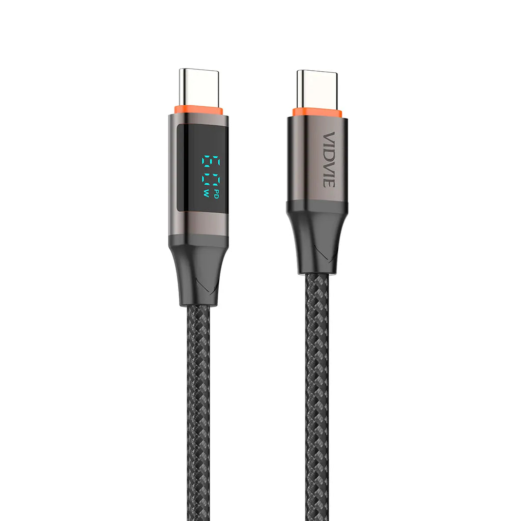 VIDVIE Type-C till Type-C Datakabel 1,2m