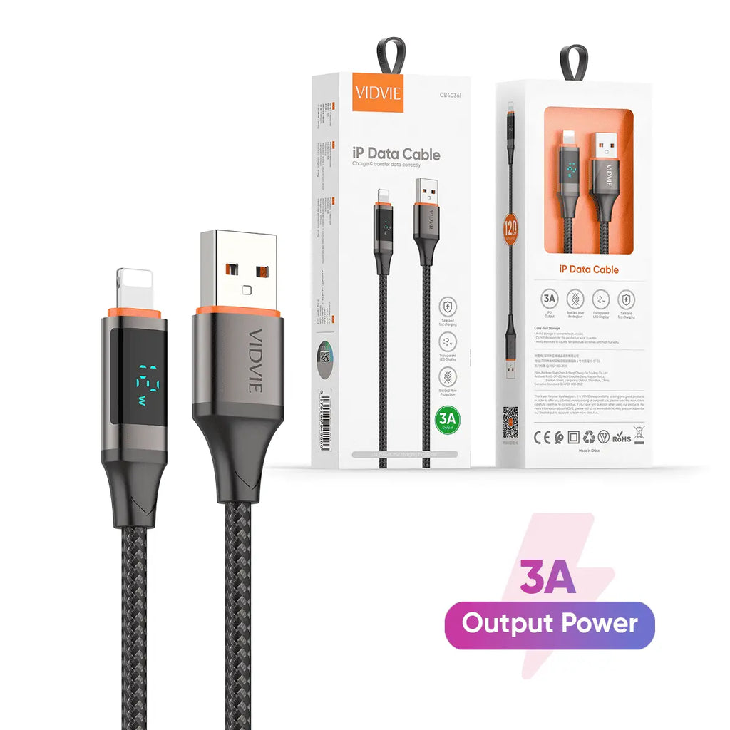 VIDVIE USB - lightning Kabel 1,2m