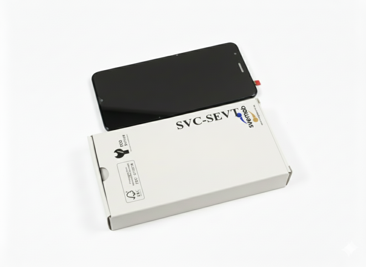 Skärm för Samsung S10+ Svart In-cell med Ram - SM-G975