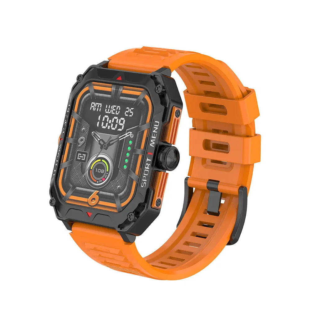 Trådlös Smartklocka för Samtal & Sport – Outdoor Edition