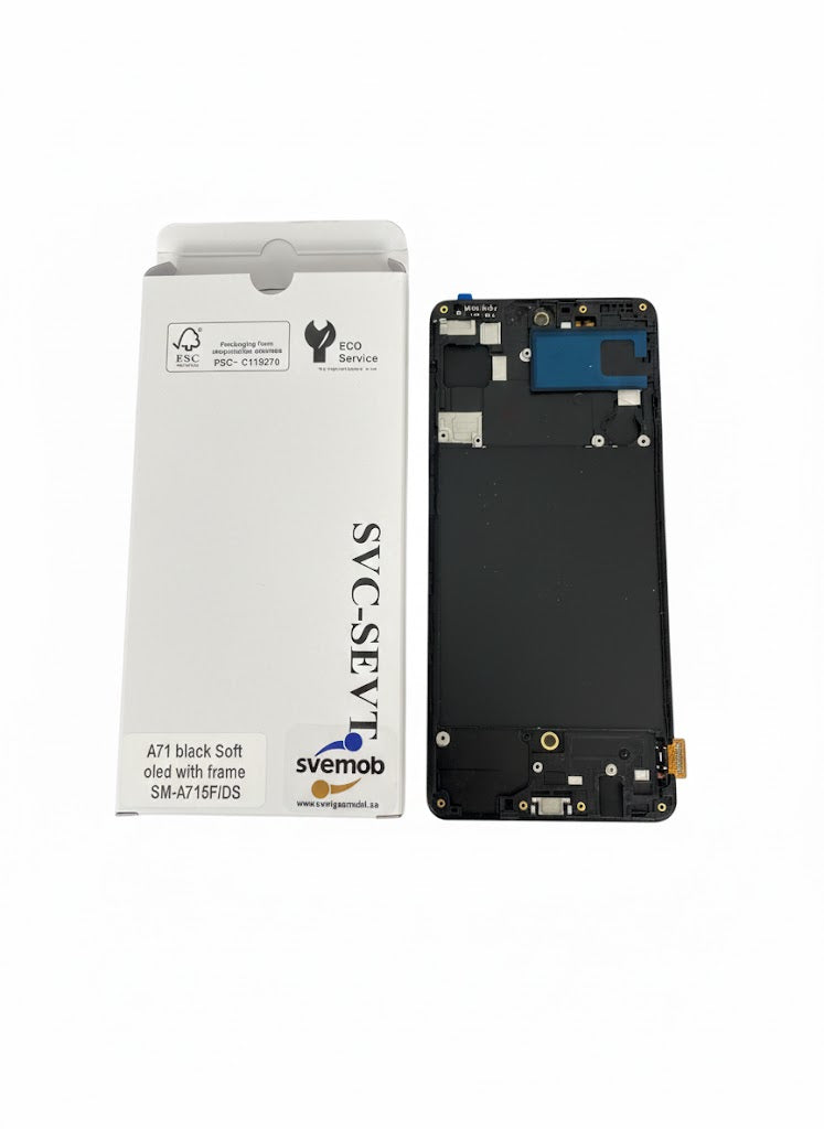 Samsung A71 Svart OLED med Ram